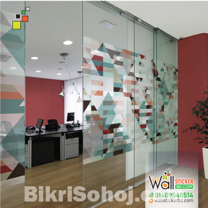 Best Living Room Wall Partition Ideas | Frosted Glass Film